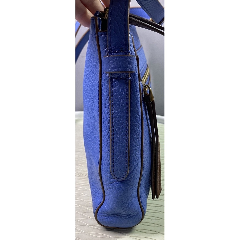 Fossil Blue Leather Crossbody Bag with Matching Wallet - Picture 7 of 16